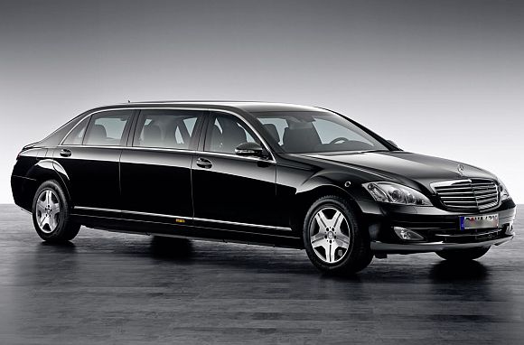 President Pranab Mukherjee's swanky Mercedes