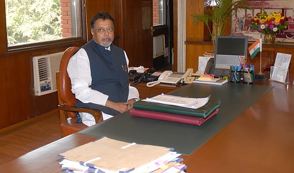 Railway Minister Mukul Roy
