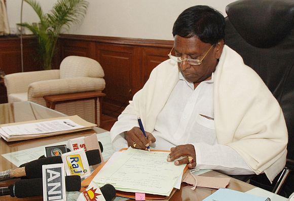 Minister of State in the Prime Minister's Office V Narayanasamy