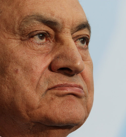 File photo of former Egyptian President Hosni Mubarak
