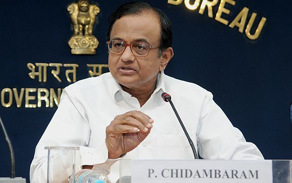 Finance Minister P Chidambaram