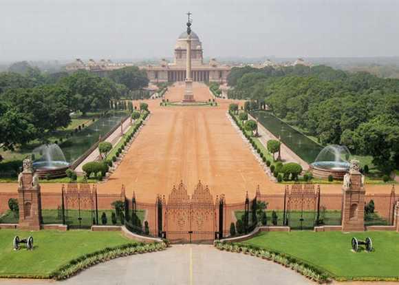 The Rashtrapati Bhavan in New Delhi