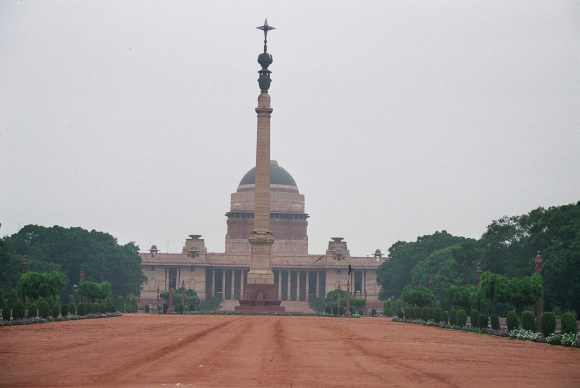 The Rashtrapati Bhavan in New Delhi