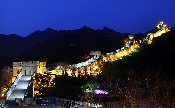 A general view shows the Badaling section of the Great Wall in China