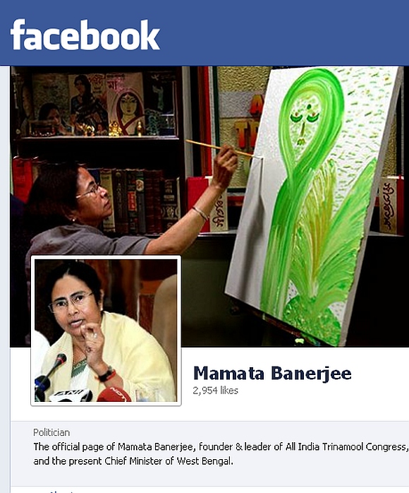 West Bengal CM and Trinamool Congress chief Mamata Banerjee's Facebook page