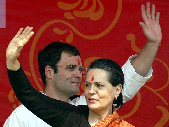 Congress president Sonia Gandhi and Rahul