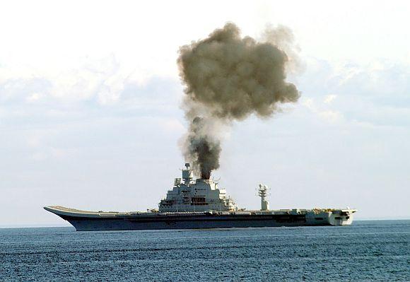 INS Vikramaditya sets the pace in sea trials