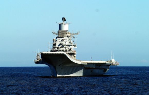 INS Vikramaditya sets the pace in sea trials