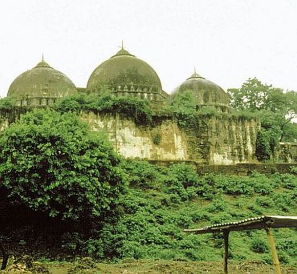 The Babri masjid as it stood