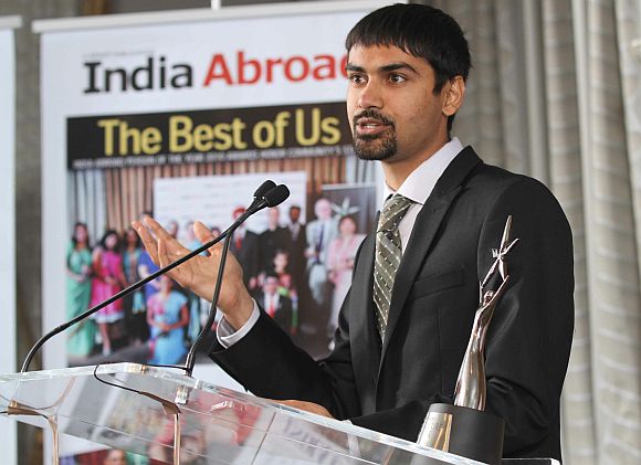 Dr Shwetak N Patel, winner of the India Abroad Face of the Future Award
