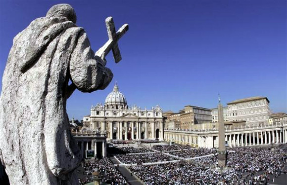 A general view of St Peter square