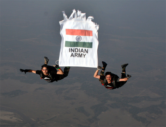 The Indian Army's Skydiving Team
