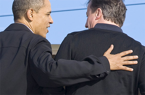 Obama bonds with Cameron