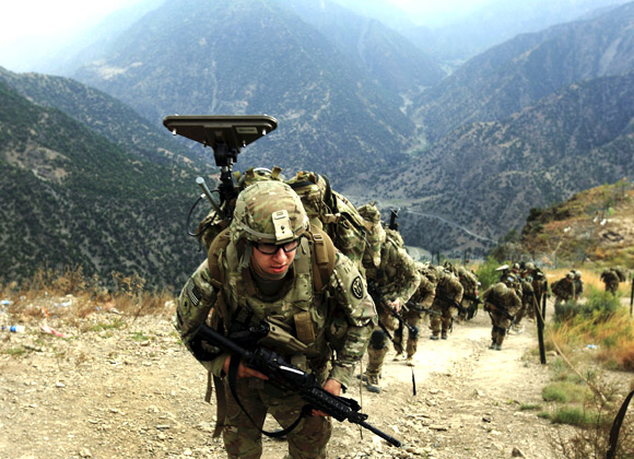 US troops in Afghanistan. America has invested too much to pull out