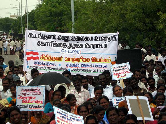 Protest against the Koodankulam Nuclear Power Project