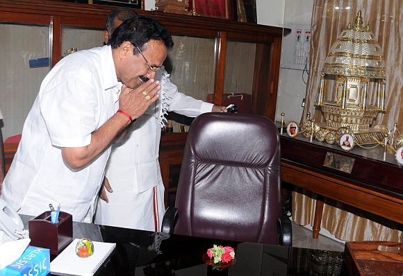 File photo of Karnataka Chief Minister D V Sadananda Gowda