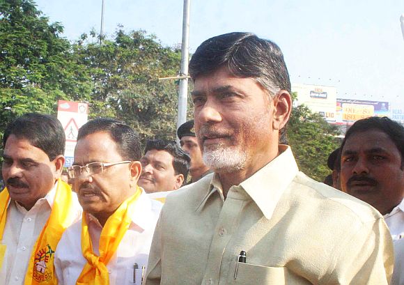 Is TDP, led by Chandrababu Naidu (in the picture), also a part in the ploy to restrict the Jagan wave?
