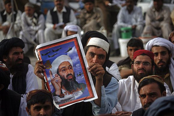 An anti-US rally in Pakistan