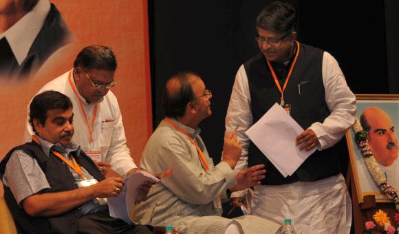 IN PIX: Leaders, issues and infighting at BJP meet