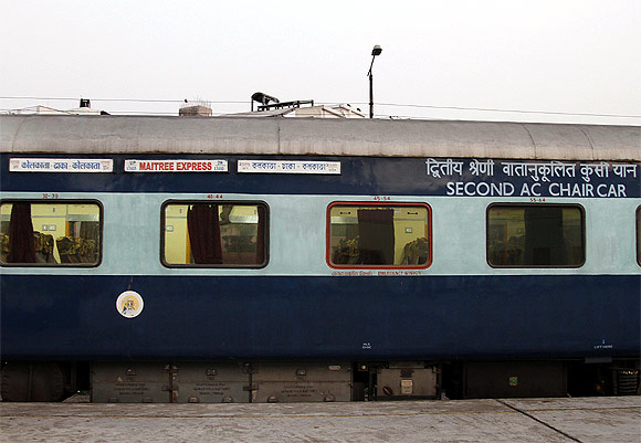 The Maitree Express at Dhaka Cantonment Station