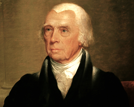 President James Madison, courtesy the National Portrait Gallery