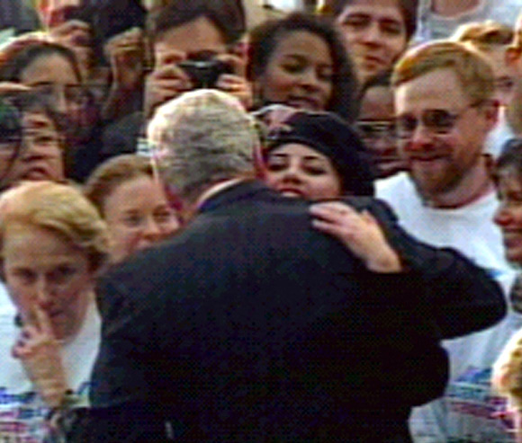 Monica Lewinsky with Bill Clinton