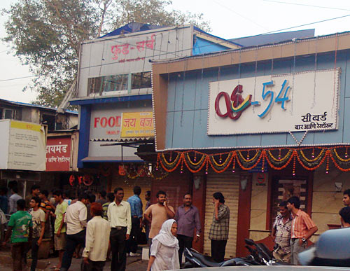 Shops shut down in Mahim, central Mumbai