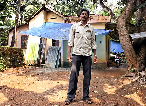 Santhosh Kumar at his home in Kottayam, Kerala