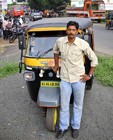 Santhosh pawned his wife's jewellery to buy an autorickshaw
