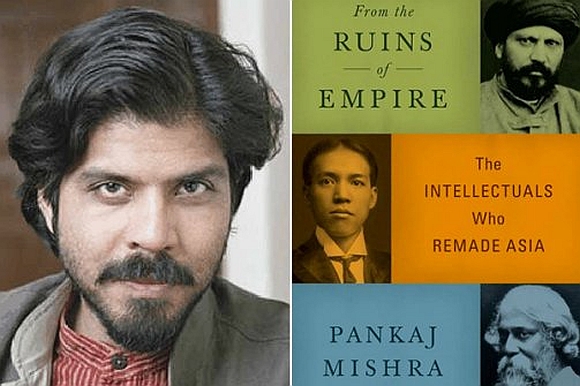Panjak Mishra, (right) his book cover