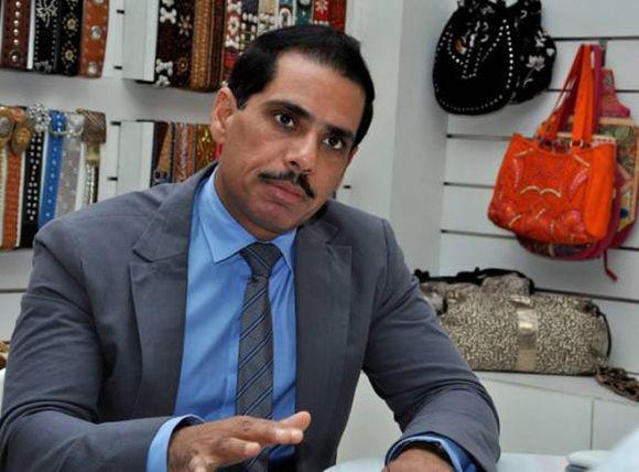 Congress chief Sonia Gandhi's son-in-law Robert Vadra