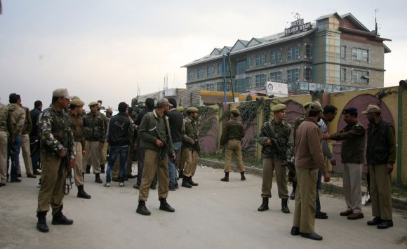 PHOTOS: Militants attack hotel in Srinagar; one killed