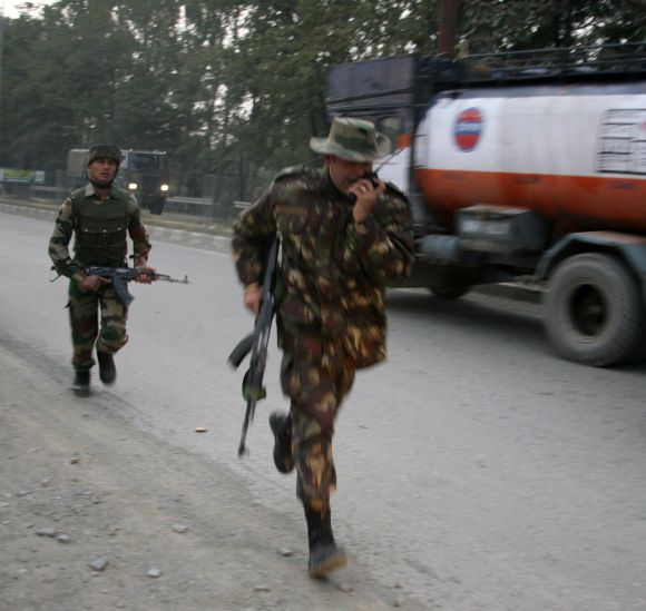 PHOTOS: Militants attack hotel in Srinagar