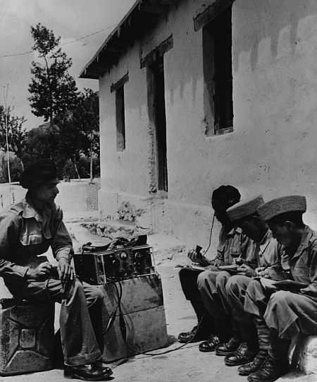 Civilian recruits enlisted to help Indian troops in Ladakh during the 1962 war with China. Photograph: Radloff/Three Lions/Getty Images