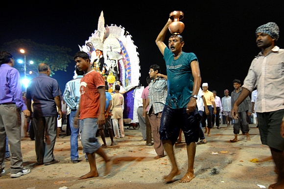 PICS: Durga Puja ends in West Bengal with idol immersion