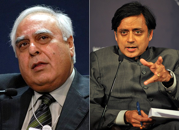 Kapil Sibal and Shashi Tharoor