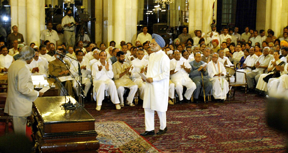 The awe-inspiring experience of the world's largest exercise in democratic elections, of a woman leader of Roman Catholic background (Sonia Gandhi) making way for a Sikh (Manmohan Singh) to be sworn in as prime minister of India by a Muslim (President Abdul Kalam) has affirmed, as nothing else could have, the shining example of Indian pluralism, says Shashi Tharoor