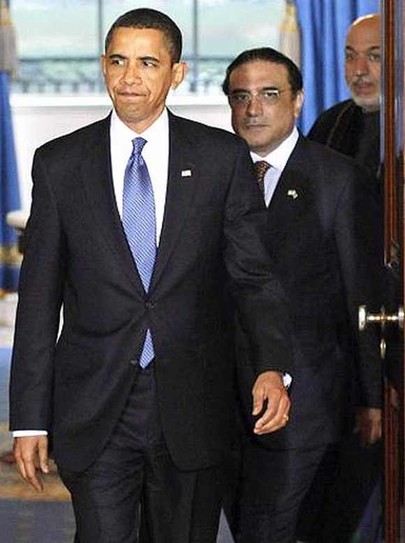 US President Barack Obama with his Pakistan counterpart Asif Ali Zardari