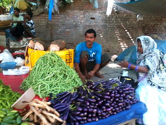 Retail stores like Reliance Fresh and Safal have already dented the profit margins for street vendors