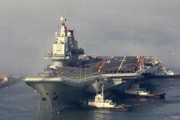 China gets its first aircraft carrier amidst tensions with Japan