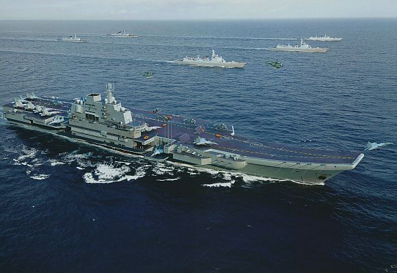 Artist's impression of the aircraft carrier