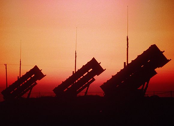 A Patriot missile battery