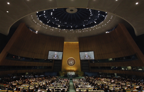 Netanyahu addresses the 67th United Nations General Assembly