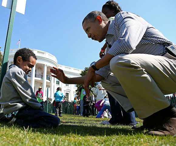Obamas let the Easter Egg Roll @ White House