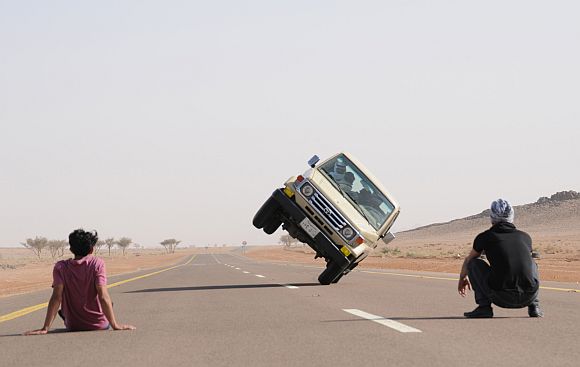 The bizarre car stunts by young Saudis