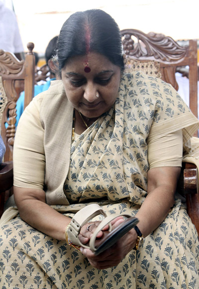 Leader of the Opposition in Lok Sabha Sushma Swaraj