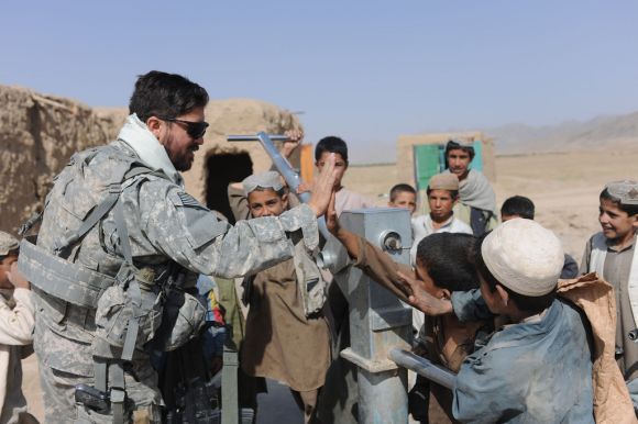 When Afghan kids met 'Captain America'