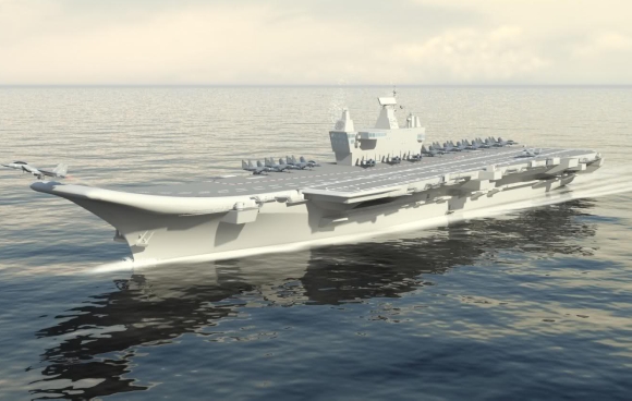 An artist's impression of INS Vikrant
