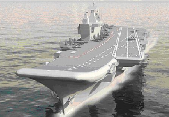 INS Vikrant, India's first indigenous aircraft carrier, launched