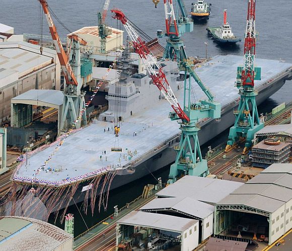 Izumo, Japan largest warship since World War II